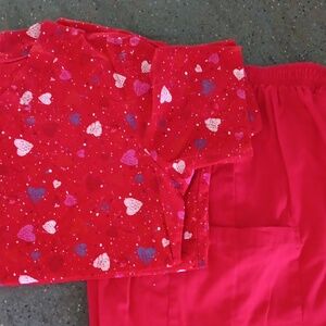 Valentine scrubs set